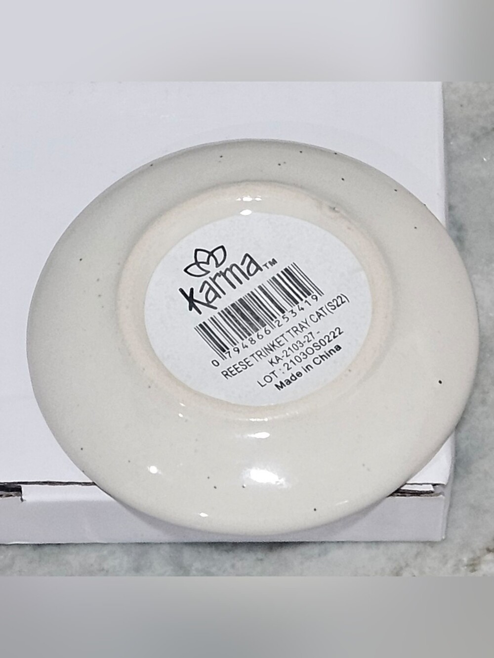 "Homebody" Kitty Cat Reese Ceramic Trinket Ceramic Dish Tray 😸 New In Box - Picture 9 of 10